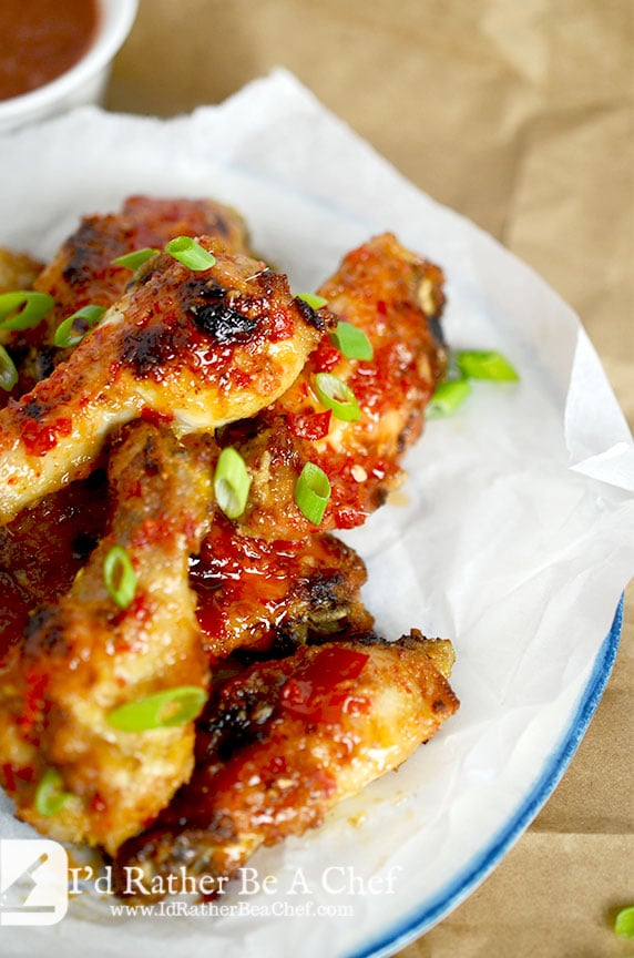 thai sweet chili wings recipe ready to eat