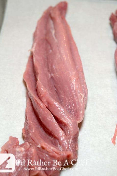 Here's how to prepare the pork for this baked pork tenderloin recipe.