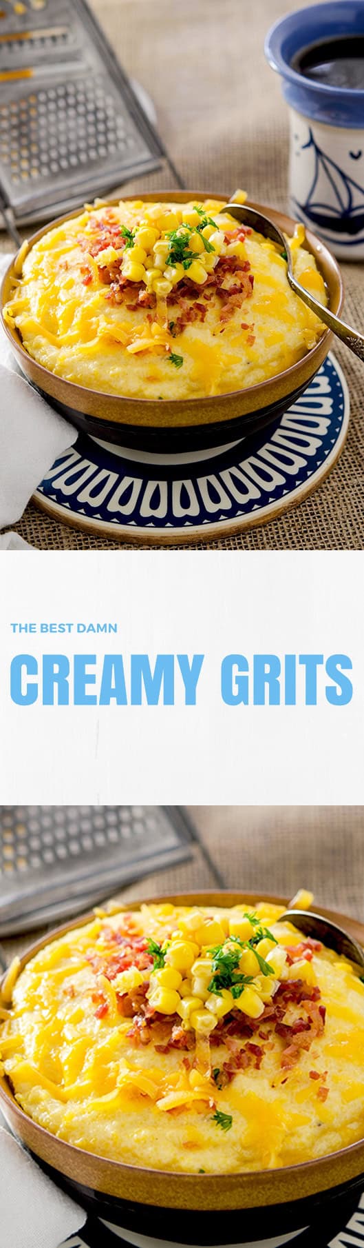 True Southern Style Creamy Grits with Cheese I'd Rather Be A Chef