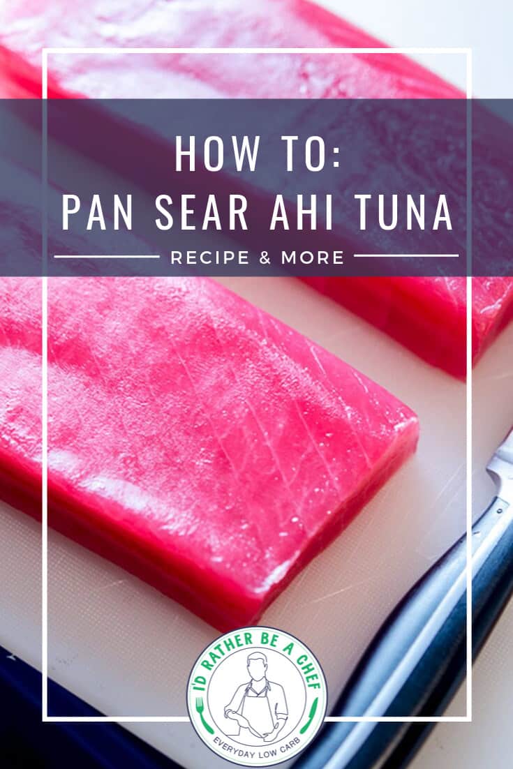 how to pan sear ahi tuna pinterest