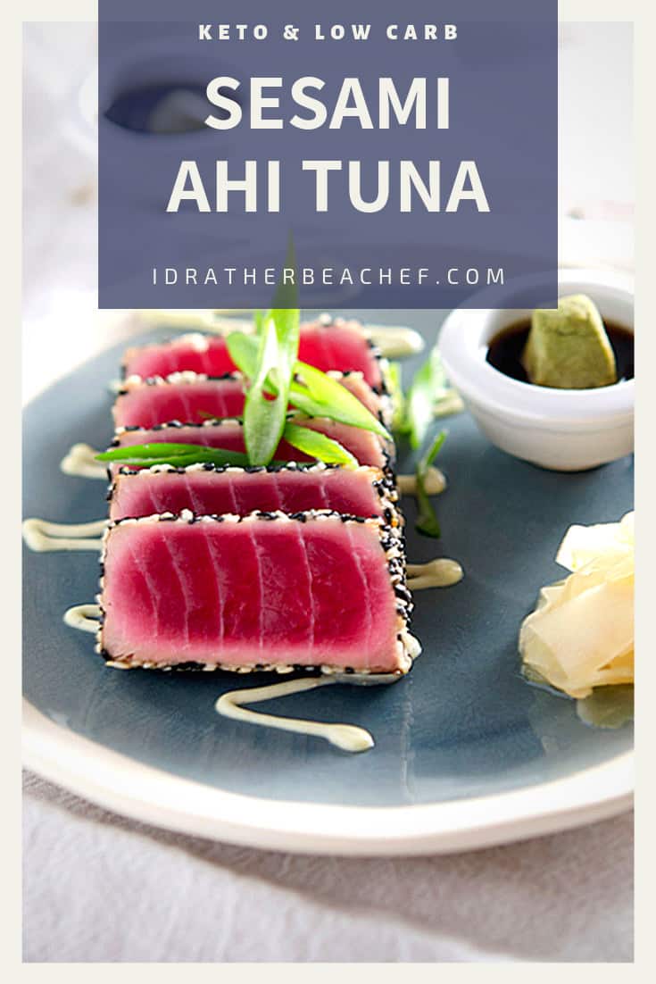 low carb sesami ahi tuna recipe pinterest