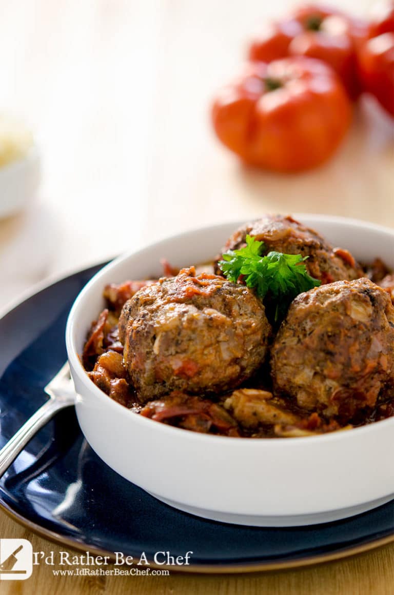 Low Carb Meatball Recipe I'd Rather Be A Chef