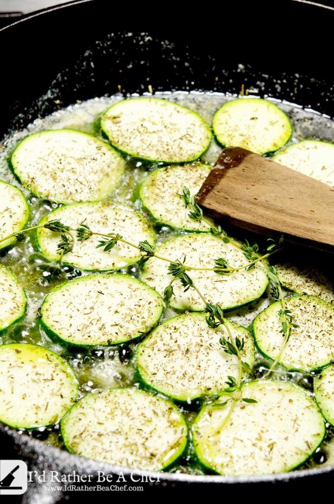 Sauteed zucchini in butter is my favorite way to cook this recipe. You can also saute zucchini in ghee, bacon fat or olive oil.
