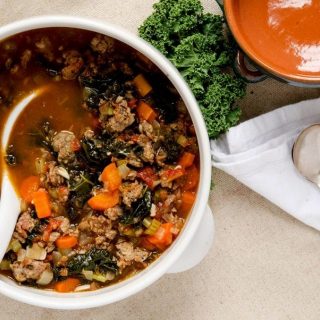 A delicious tuscan kale soup recipe that will disappear quickly once it is made!