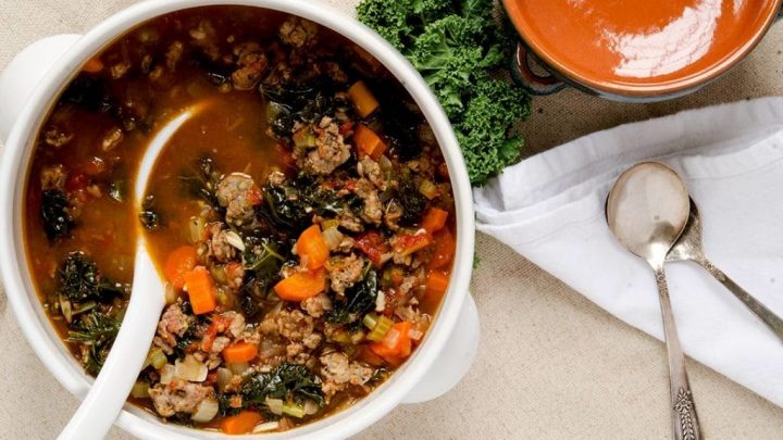 A delicious tuscan kale soup recipe that will disappear quickly once it is made!