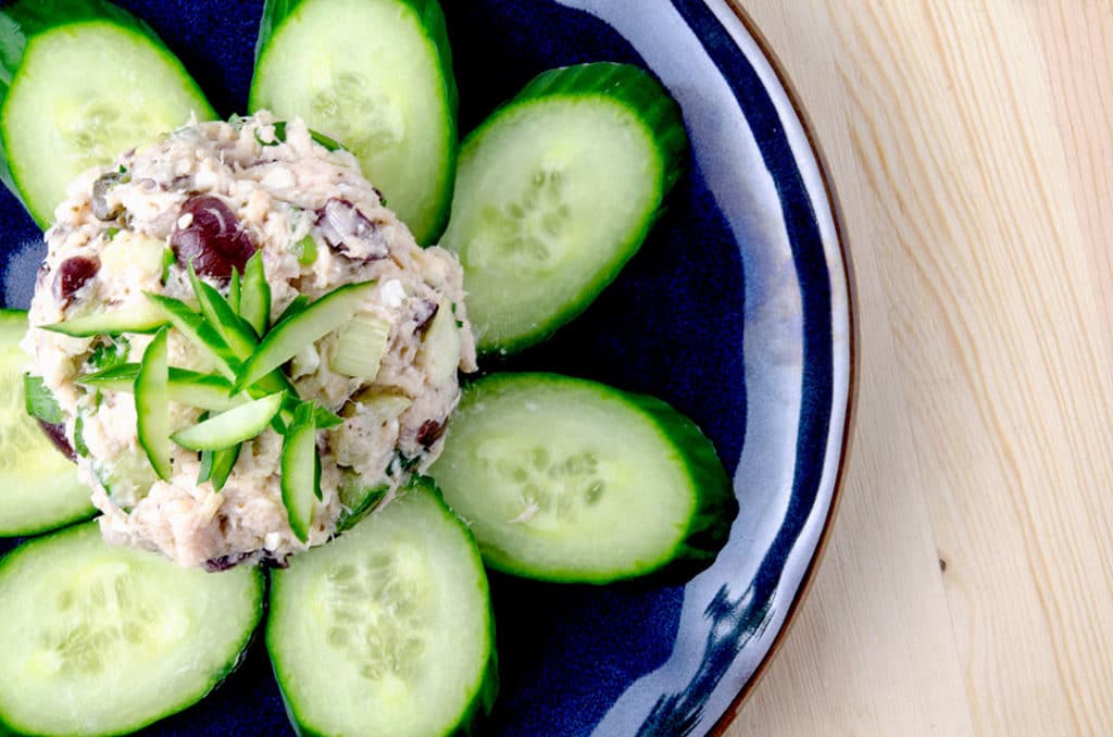A tuna salad recipe that is different, fresh and delicious. How about a tuna salad without mayo recipe? Yep, this fills the bill.