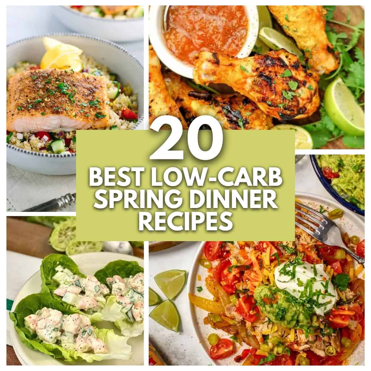 20 Best LowCarb Spring Dinner Recipes 🍃 I'd Rather Be A Chef