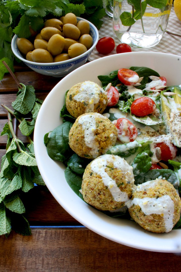 Baked falafel with a lively mint lemon sauce sounds delicious, which is why we have included it in our low carb dinner recipes roundup.