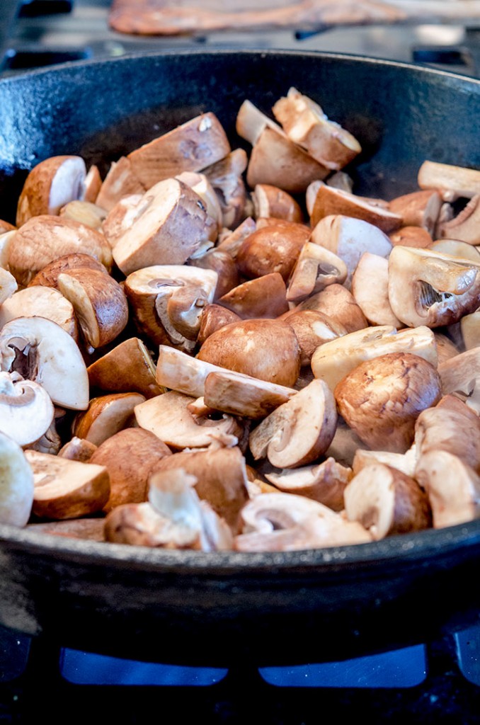 A simple sauteed mushrooms recipe where we brown the mushrooms and then season them.