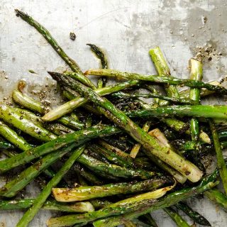 Roasting asparagus with brown butter and balsamic vinegar is absolutely delicious.