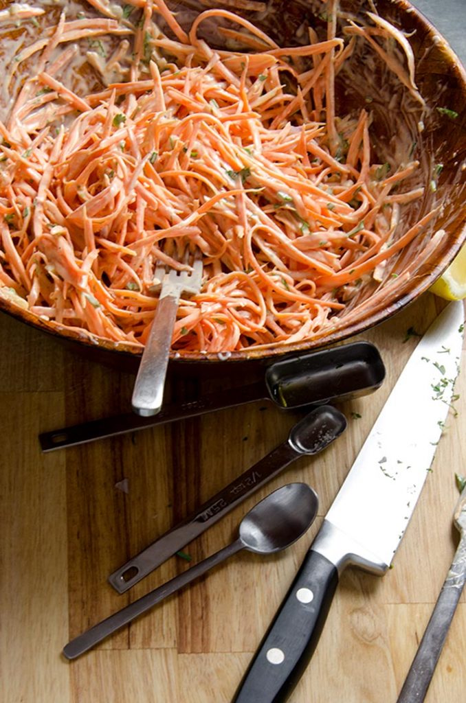 Really? Just take a peek at how good this carrot salad recipe will look at your table. Incredible.