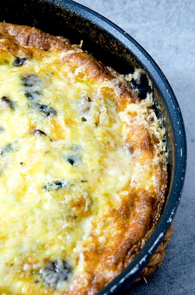 The perfect breakfast frittata recipe with balanced flavors and just enough cheese to make it really interesting!