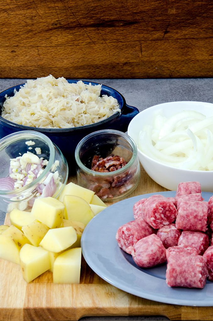 The best sausage and sauerkraut starts with wonderful ingredients. From bratwurst to fresh sauerkraut, get the best that you can!