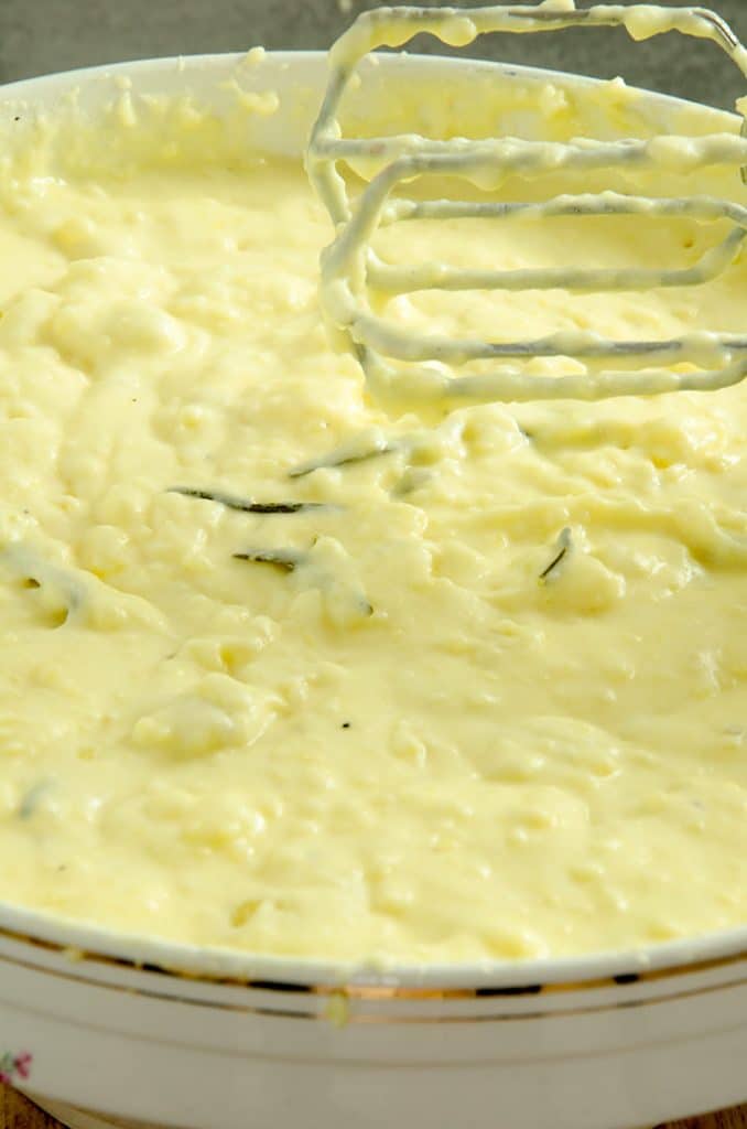 A delicious mashed potato recipe made with a hand mixer. It's delightful.