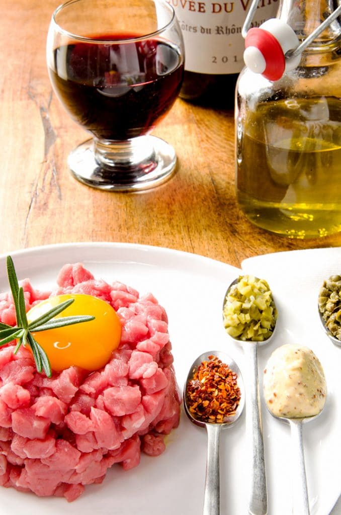 Have some fun and add some of your own ingredients into the steak tartare. How about roasted garlic or maybe some parmesan cheese and arugula... So many options!