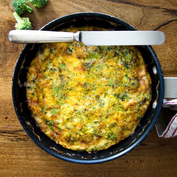 Broccoli Cheddar Frittata Yummy. Simple. Make it Today!