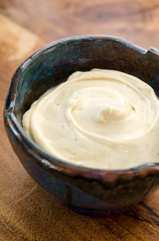 Learn the secret to incredibly easy homemade paleo mayo in this post!