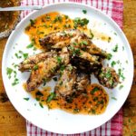 Awesome lemon garlic chicken wings recipe packed with flavor.