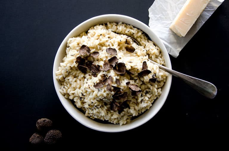 Black Truffle Risotto Creamy & Decadent. Video tutorial on how to make!