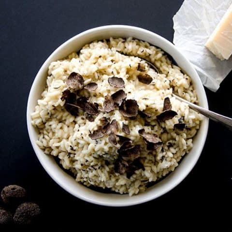 Black Truffle Risotto: Creamy & Decadent. Video tutorial on how to make!