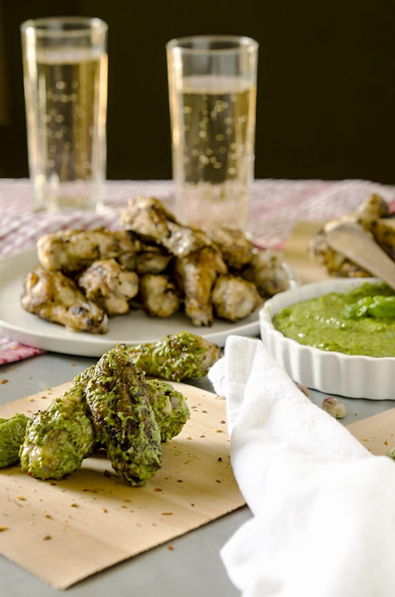 These pesto chicken wings are completely unexpected.