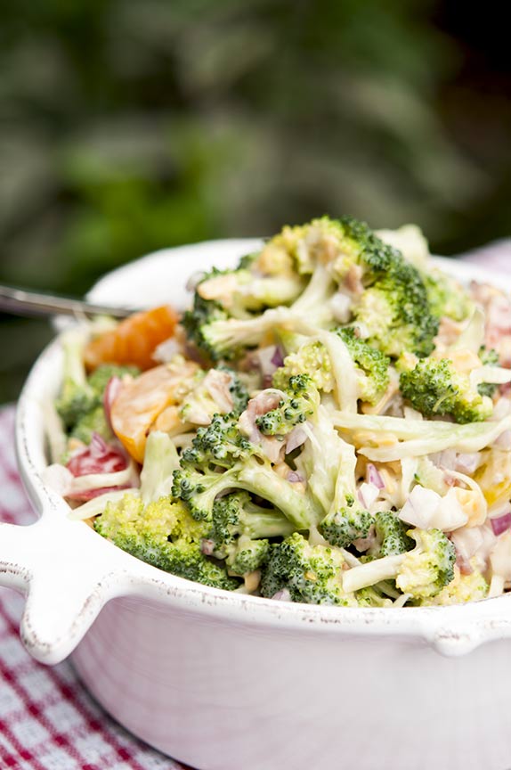 low carb broccoli salad
