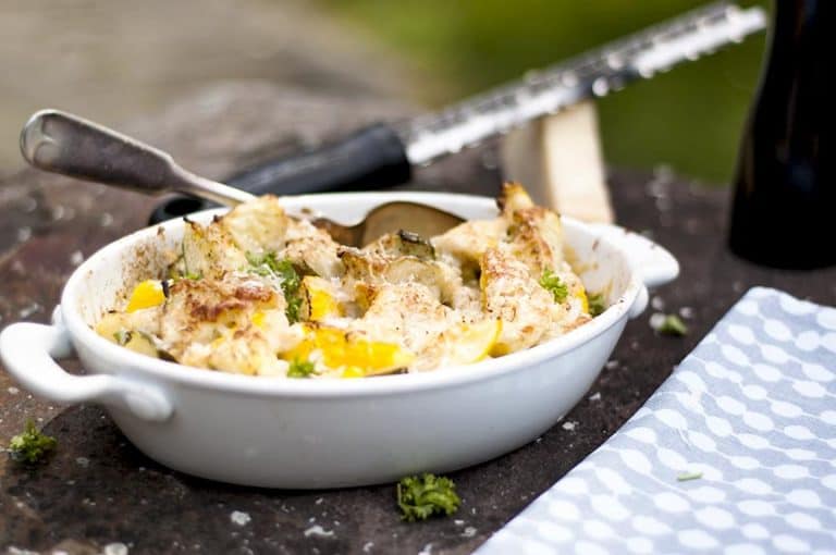 Roasted Patty Pan Squash with Crispy Parmesan Low Carb / Gluten Free