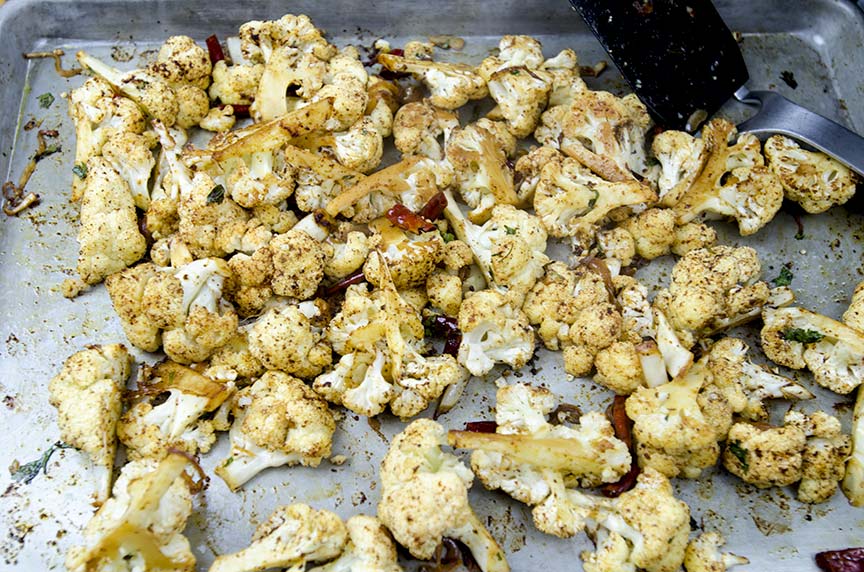 spicy roasted cauliflower recipe