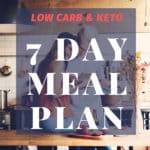 7 day low carb diet meal plan