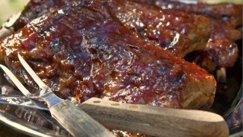 BABY BACK RIB RECIPE: SEARED, BRAISED & GRILLED