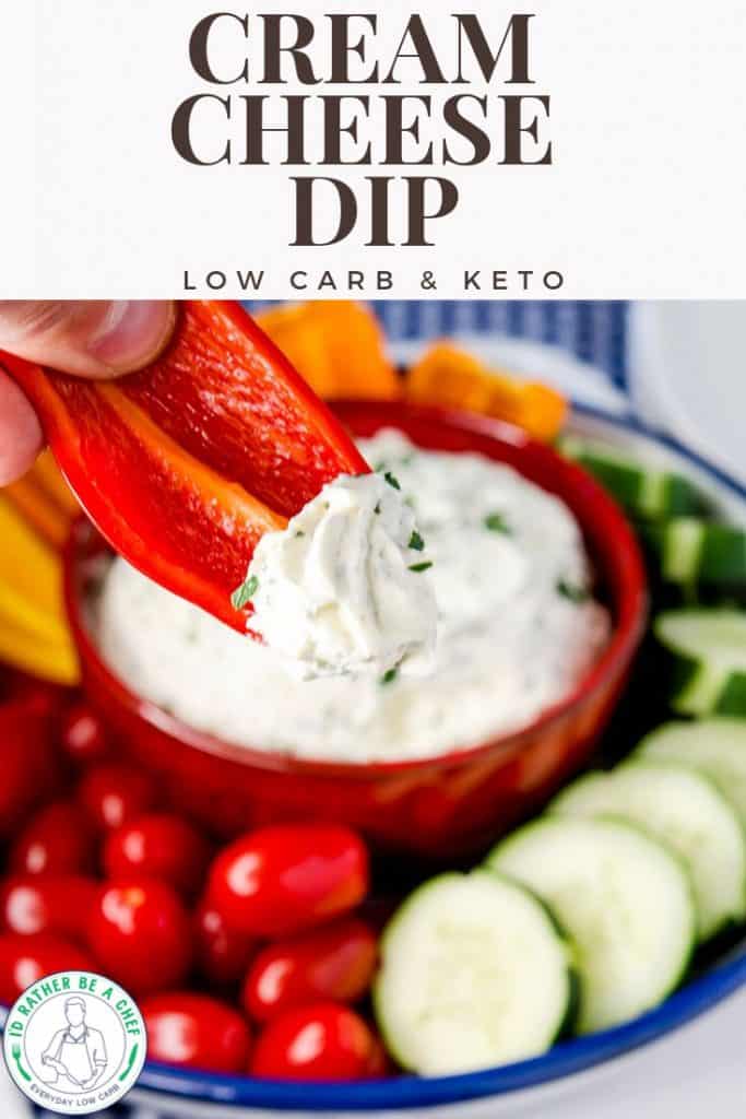 Easy Cream Cheese Dip (Keto, Low Carb) I'd Rather Be A Chef