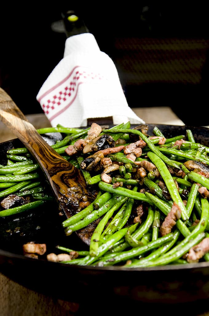 Green Beans and Mushrooms (Low Carb, Keto) I'd Rather Be A Chef