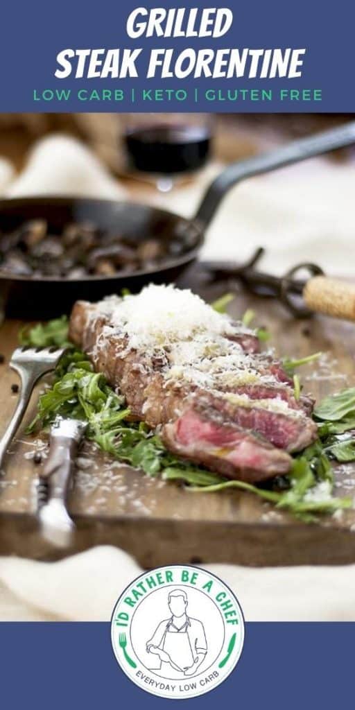 Grilled Steak Florentine pinterest image