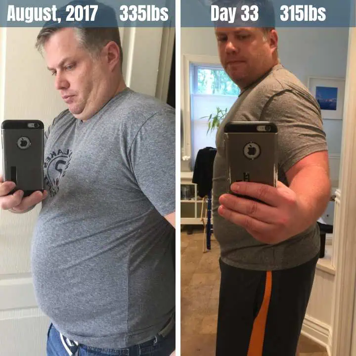 Scott groth collage of low carb weight loss comparison pics