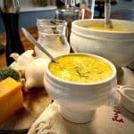 Broccoli cheese soup featured image thumbnail.