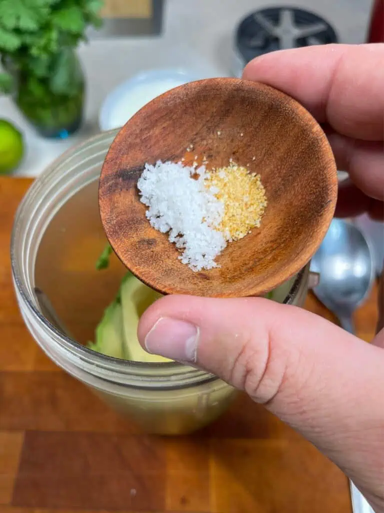 Ingredients being added to nutribullet