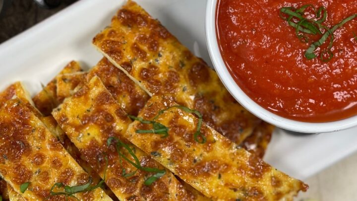 Keto Cheesy Breadsticks (Low Carb Too)