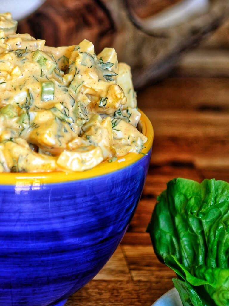 egg salad in a bowl