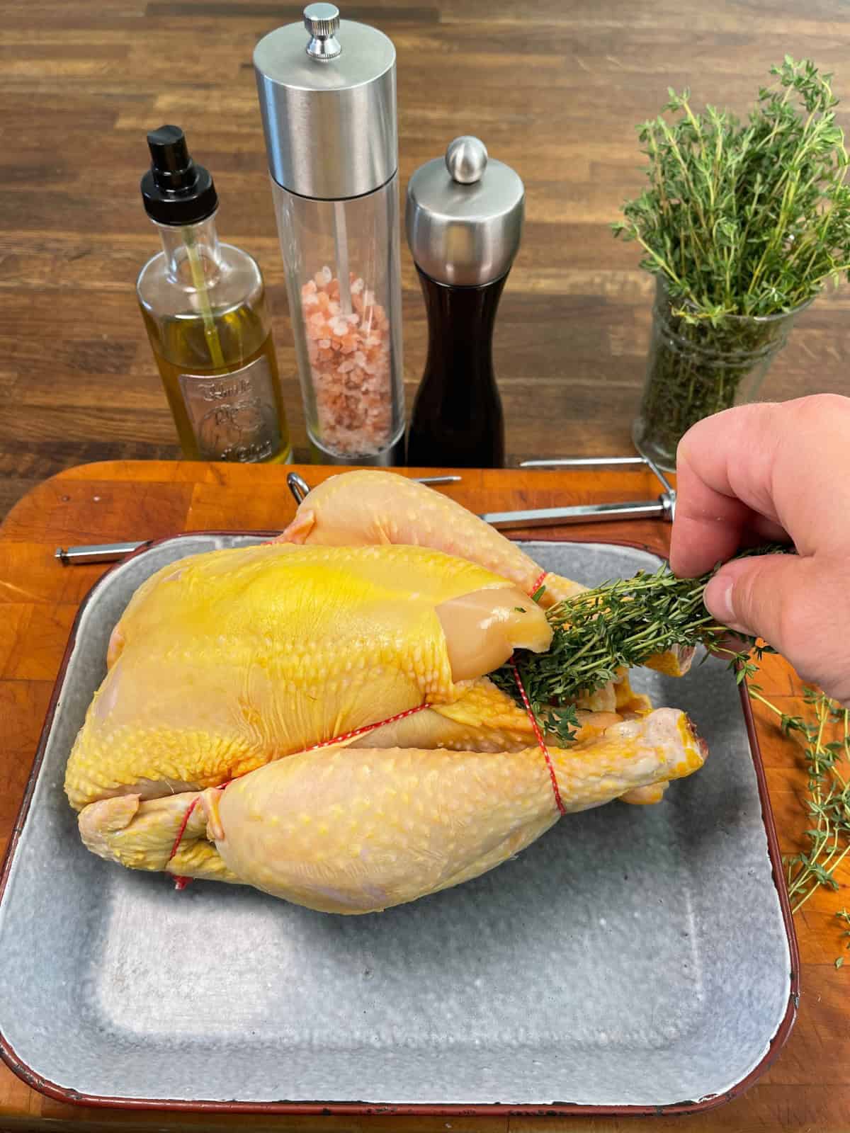 Crispy Golden Rotisserie Chicken Recipe I'd Rather Be A Chef