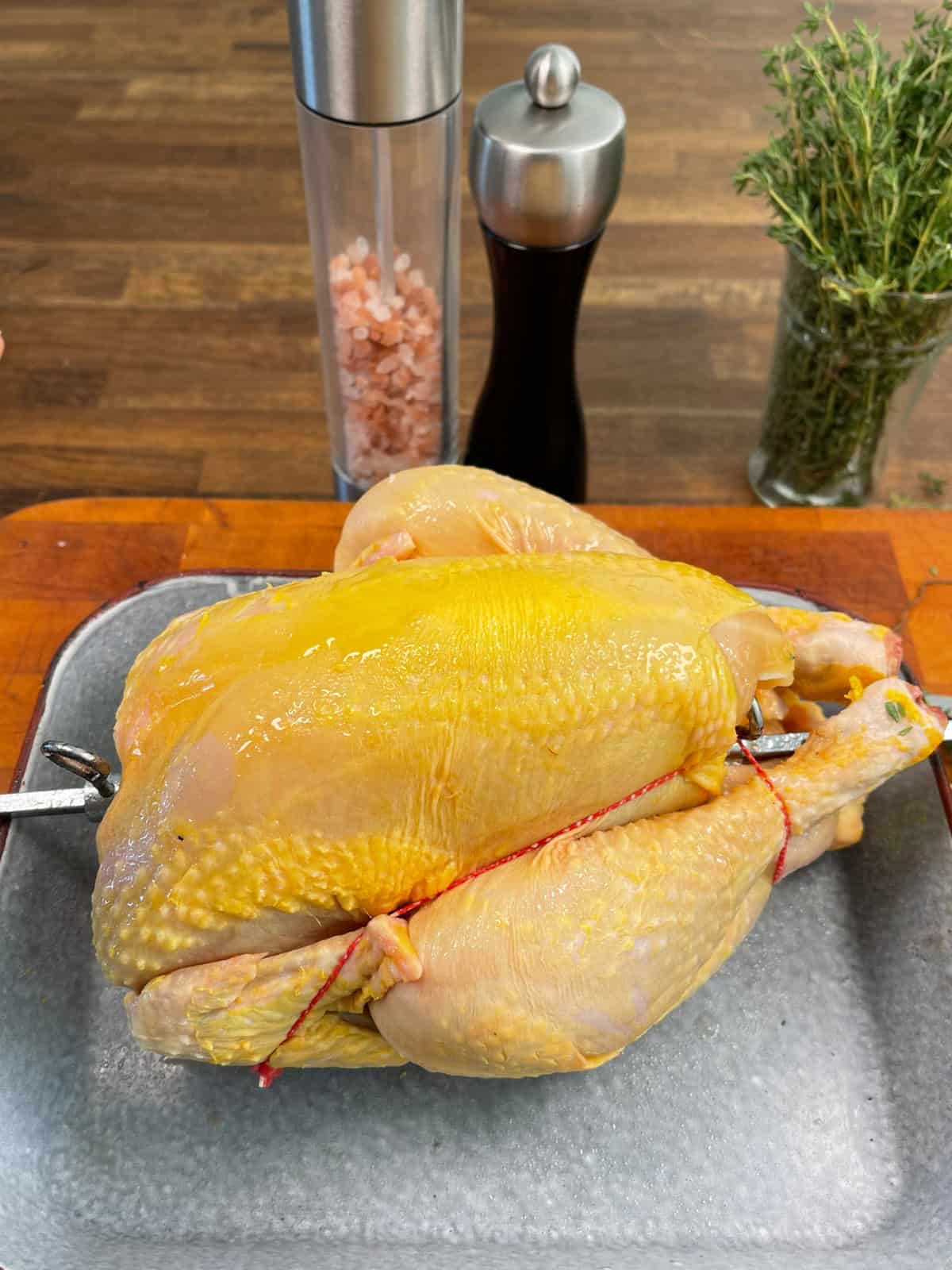 Crispy Golden Rotisserie Chicken Recipe I'd Rather Be A Chef