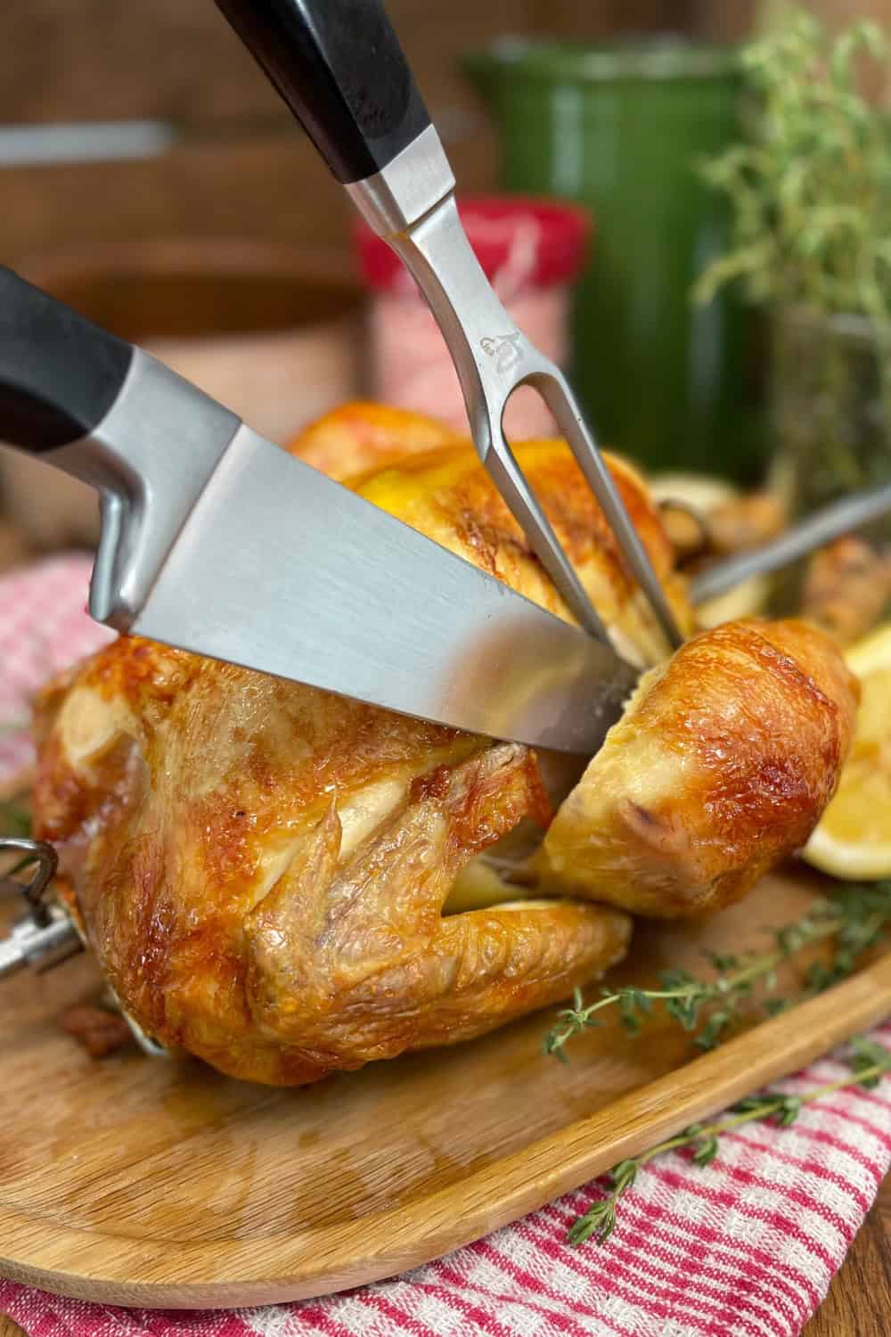 Crispy Golden Rotisserie Chicken Recipe - I'd Rather Be A Chef