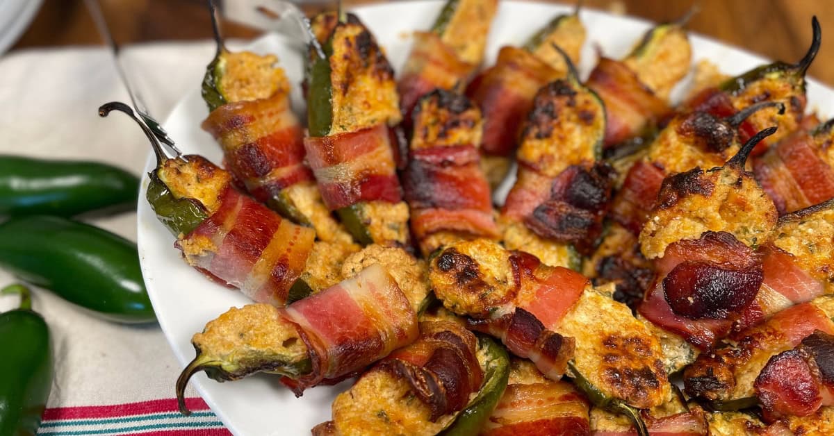 Bacon Wrapped Jalapeño Poppers 🌶️ I'd Rather Be A Chef