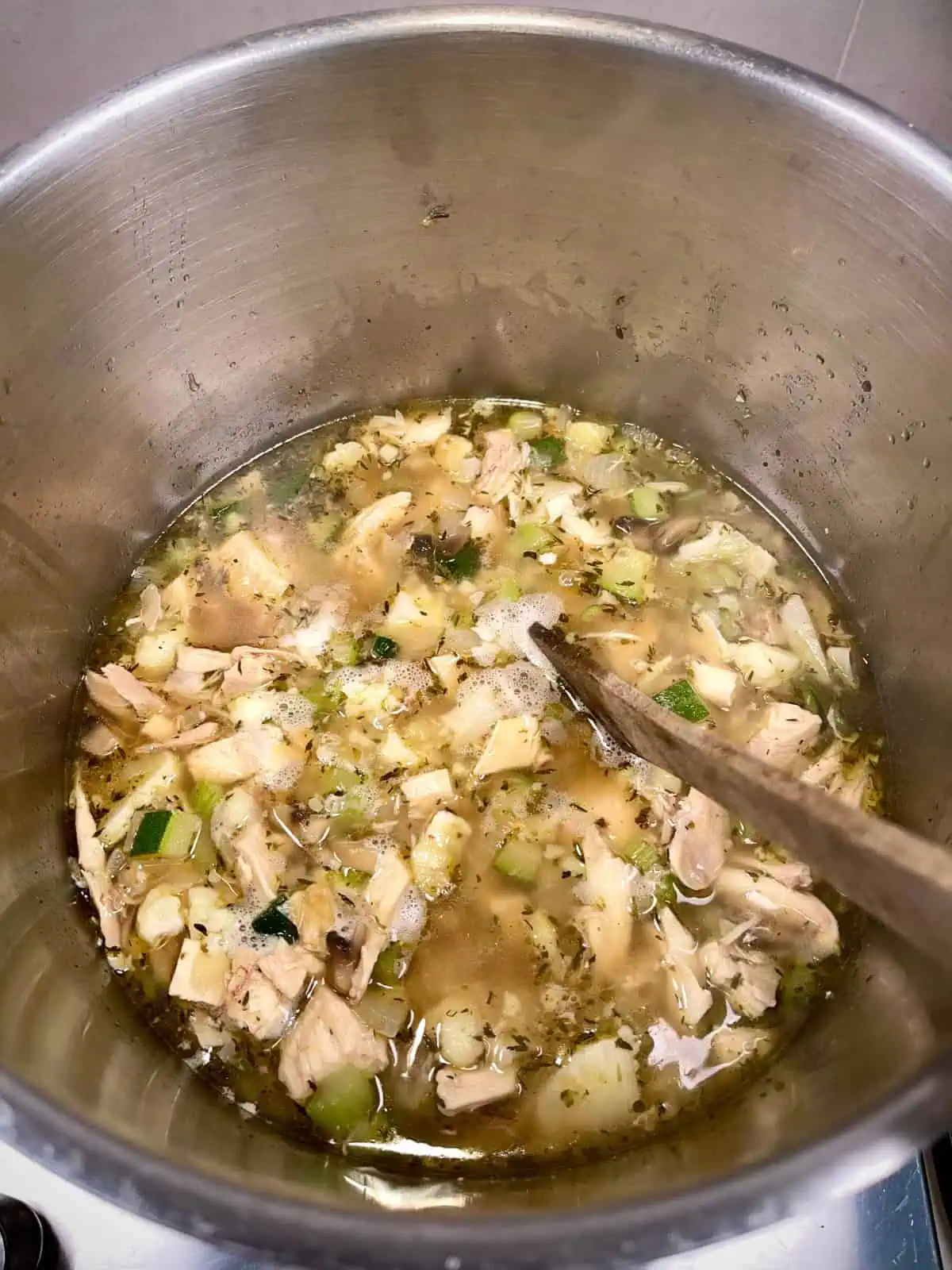 Leftover Rotisserie Chicken Soup 🍲 - I'd Rather Be A Chef