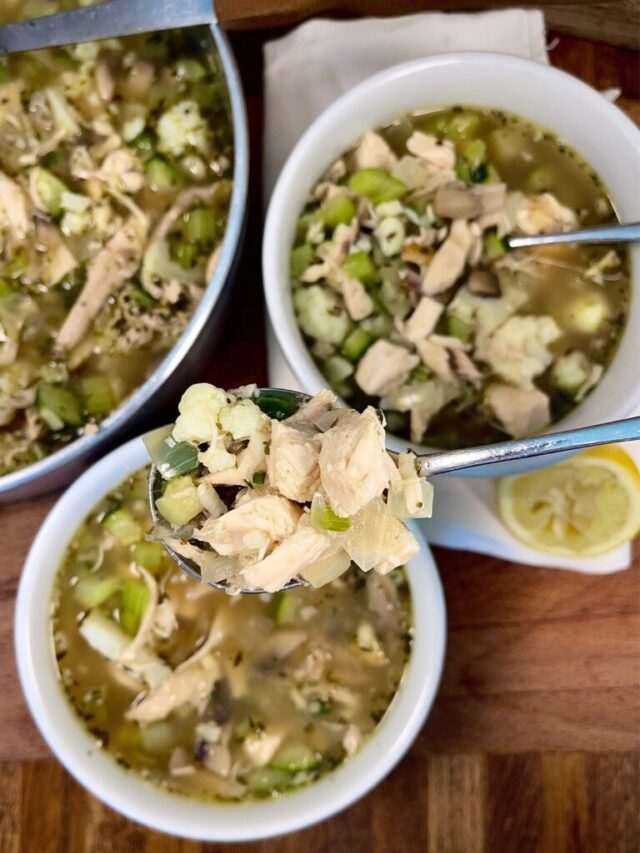 Low Carb Leftover Rotisserie Chicken Soup Recipe