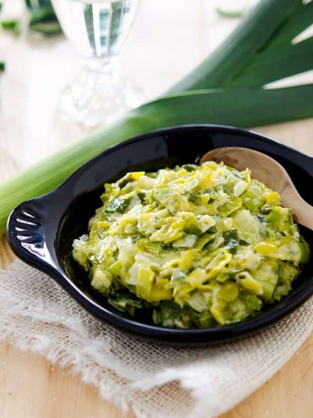 The Creamiest Creamed Leeks Recipe