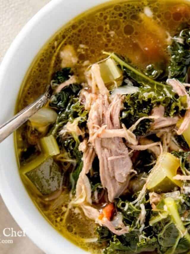 Easy Pulled Pork Soup Recipe - I'd Rather Be A Chef