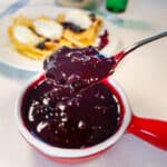 Blueberry fruit compote in a bowl featured image