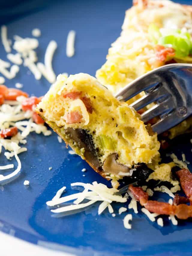 Low Carb Mushroom Leek Frittata Recipe