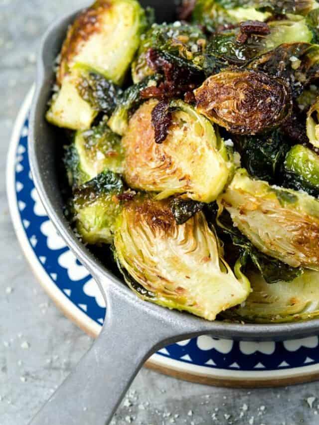 Easy Crispy Roasted Brussels Sprouts Recipe