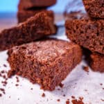 Tray full of ketogenic brownies featured image